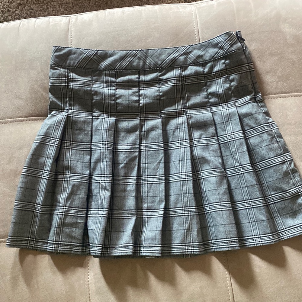 Cute plaid mini skirt